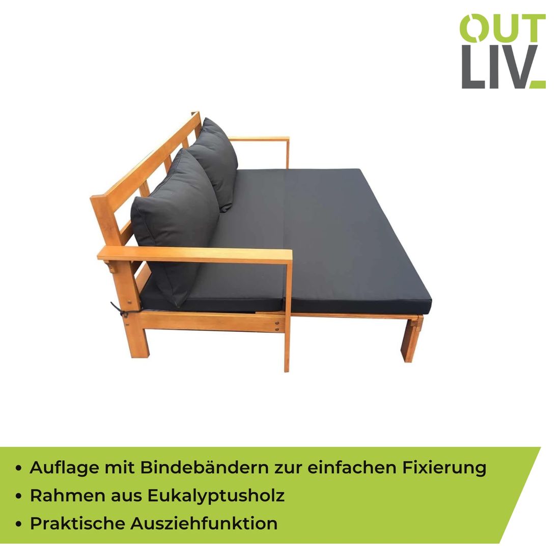 OUTLIV. Nadra Daybed Eukalyptus/Polyester