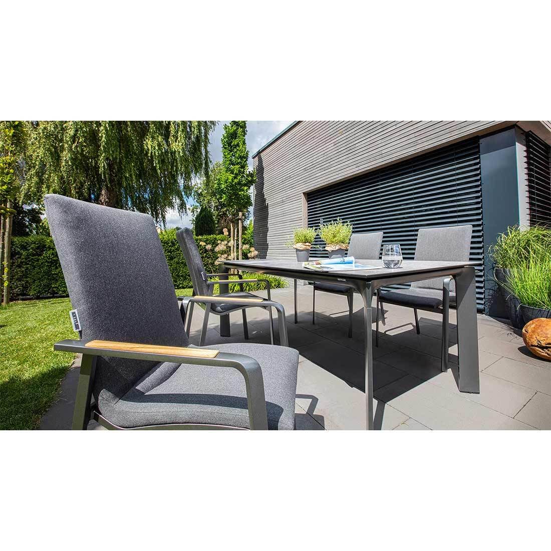 Kettler Diamond Gartenmöbel-Set M (4 Plätze) Tisch 160x95cm