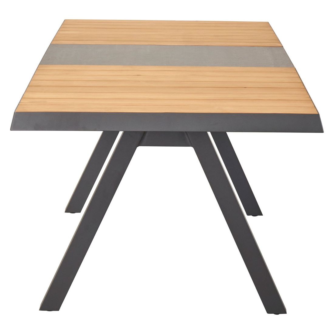 LC Garden Keramo Gartenmöbel-Set L verstellbar (6 Plätze) Tisch 160/210x100cm