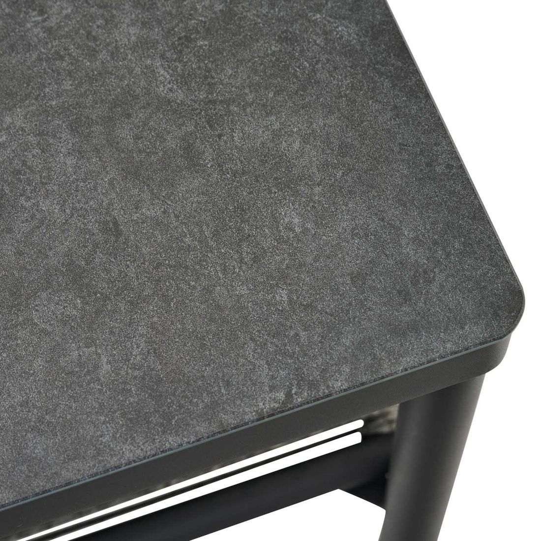 Siena Garden Kansas Loungetisch 75x75cm Aluminium/Glaskeramik