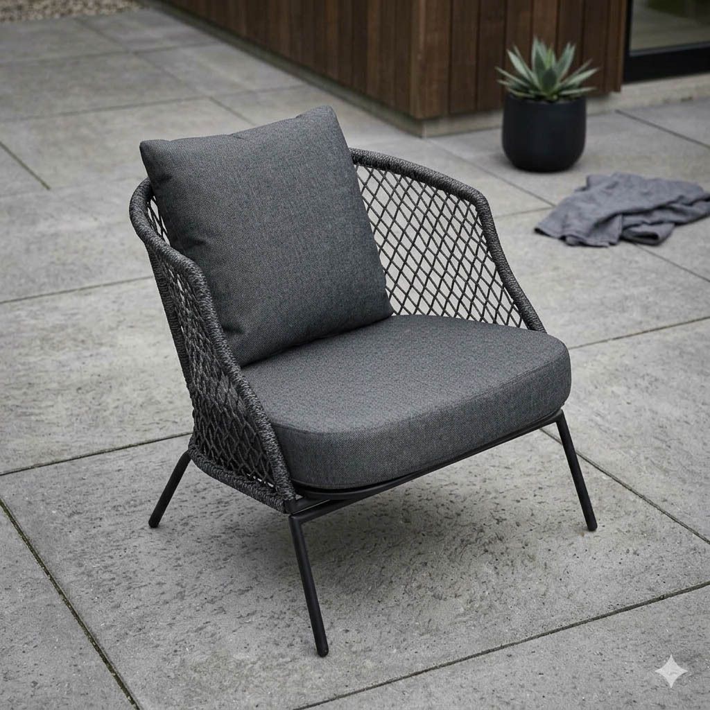 Stern Odea Loungesessel Aluminium/Rope/Polyacryl