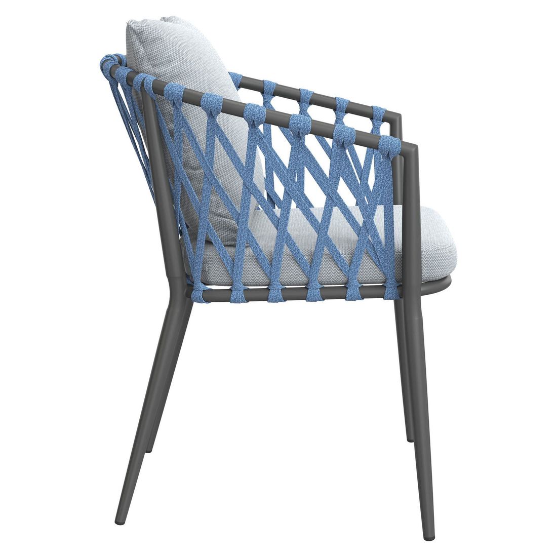 LC Garden Sunrepo Stapelsessel Aluminium mit Sitz- und Rückenkissen