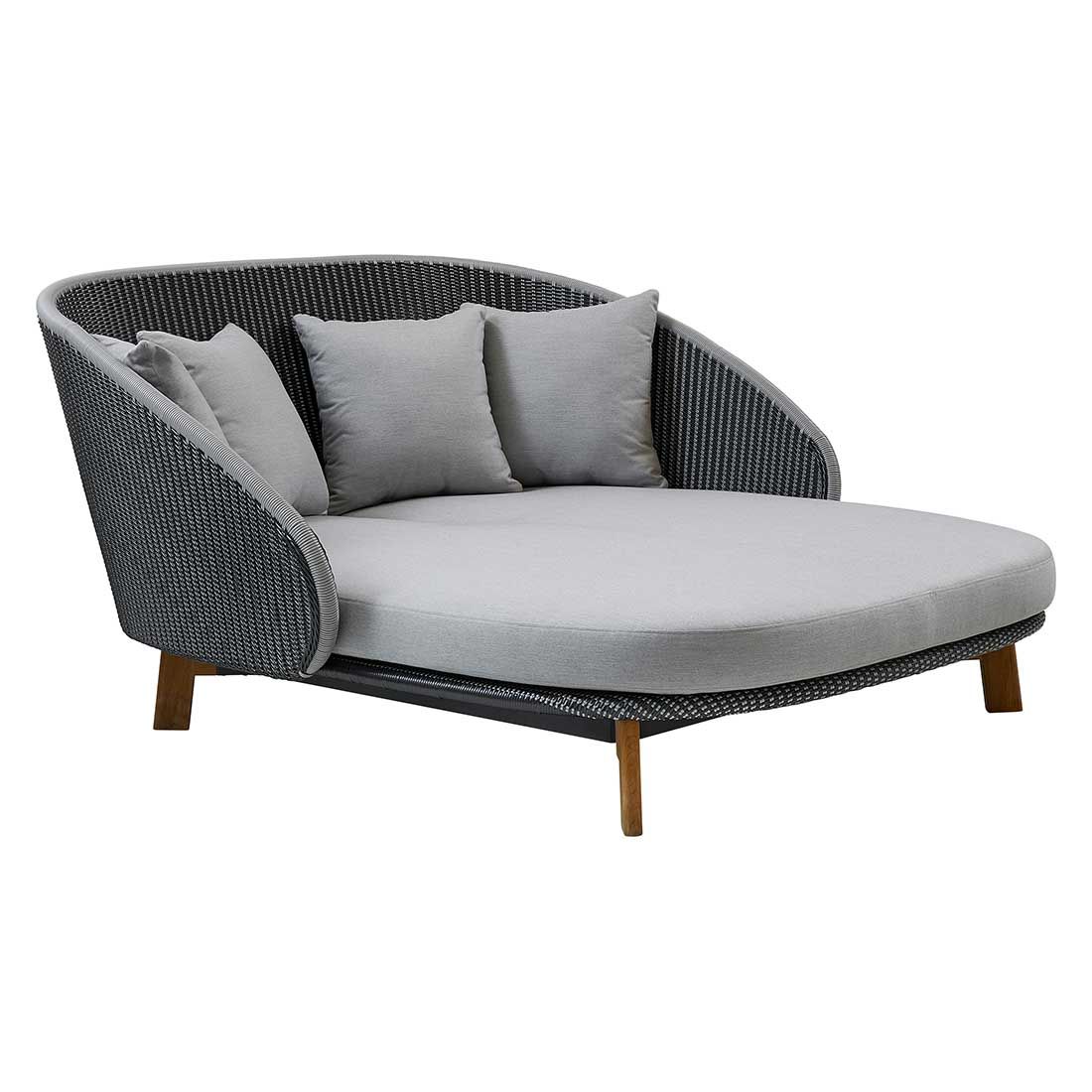 Cane-Line Peacock Daybed Teak/Alu/Geflecht inkl. Tisch