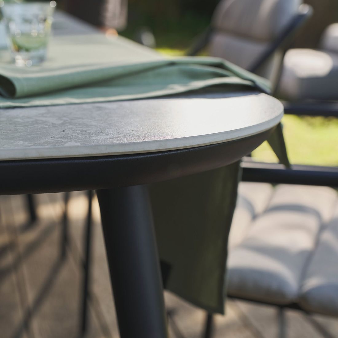 SCHÖNER WOHNEN-Kollektion Mivo Gartenmöbel-Set L (6 Plätze) Tisch 240x100cm