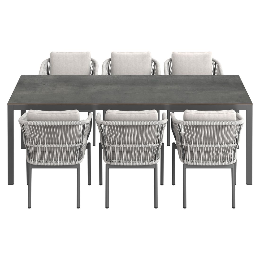 OUTLIV. Alicante Gartenmöbel-Set L (6 Plätze) Tisch 220x100cm