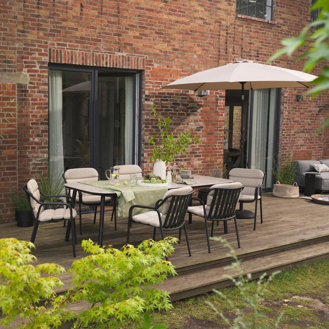 SCHÖNER WOHNEN-Kollektion Mivo Gartentisch 240x100cm Aluminium/Sinterstone