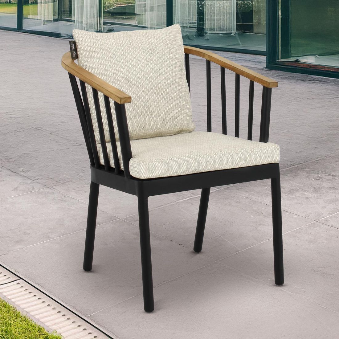Apple Bee Condor Gartensessel Aluminium mit Sitz- und Rückenkissen