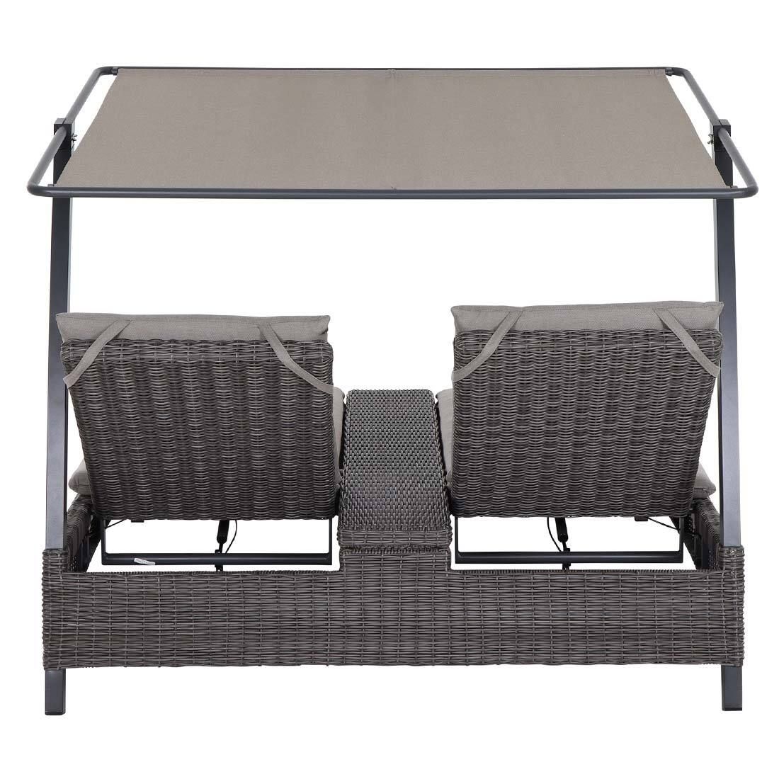 Siena Garden Corido Daybed verstellbar Gardino-Geflecht/Polypropylen