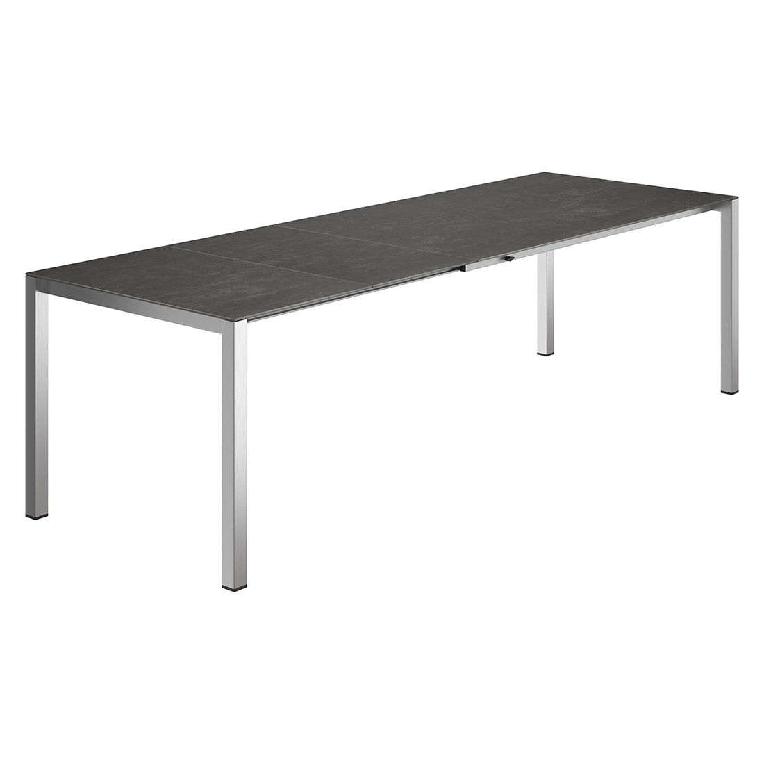 OUTLIV. Ausziehtisch 160/217/267x92cm Edelstahl/Glaskeramik