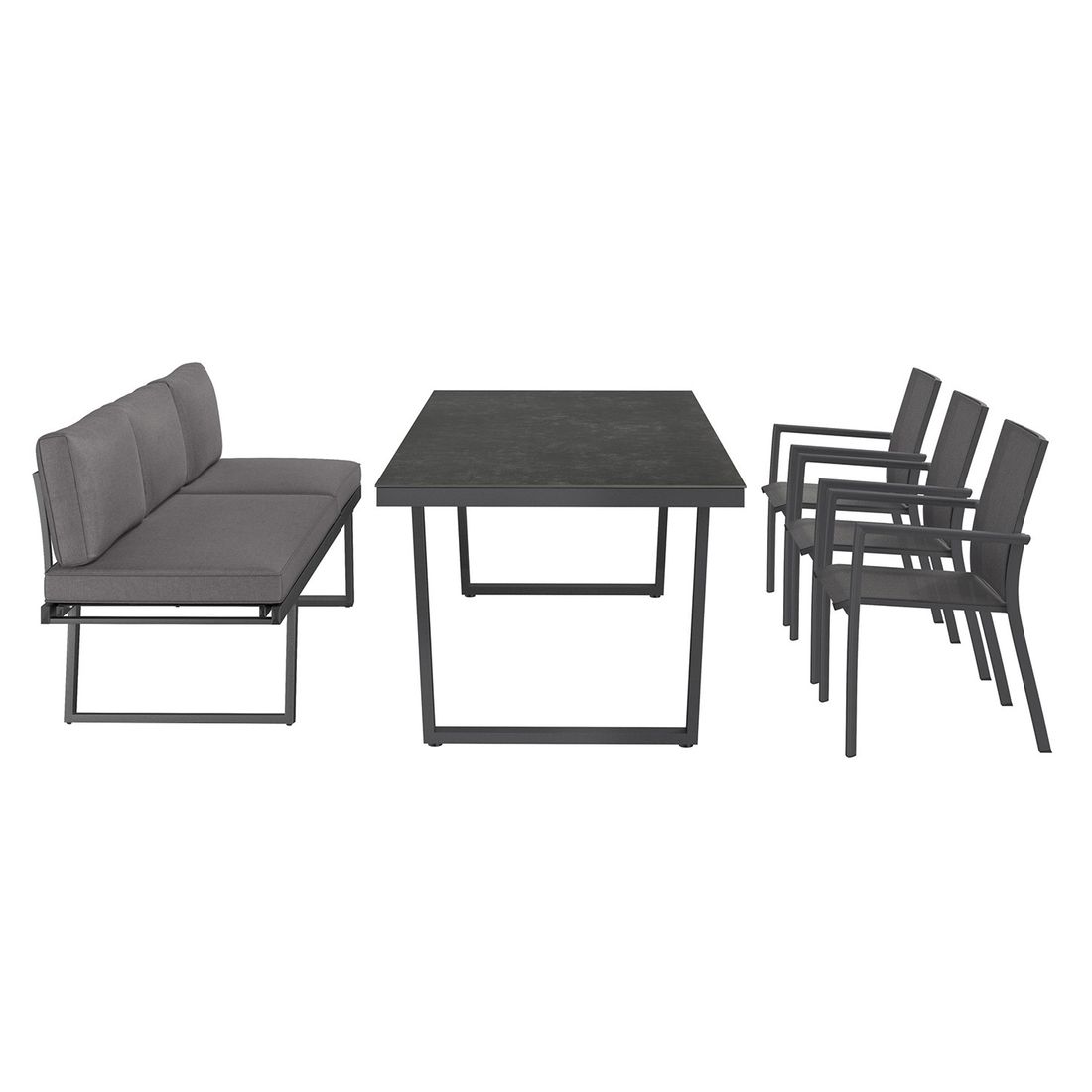 OUTLIV. Lucca Gartenmöbel-Set L (6 Plätze) Tisch 220x100cm