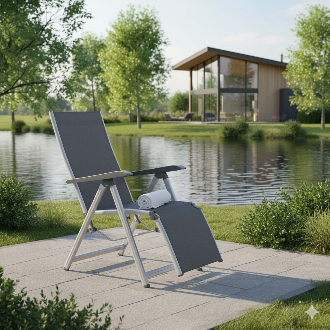 Kettler Basic Plus Relaxliege verstellbar Aluminium/Outdoorgewebe