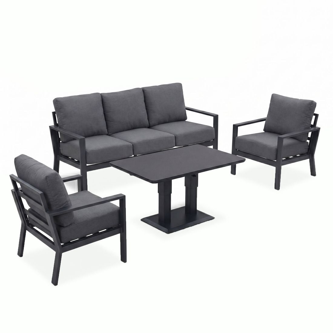 OUTLIV. Atlanta Loungeset inkl. Lifttisch Aluinium/Olefin