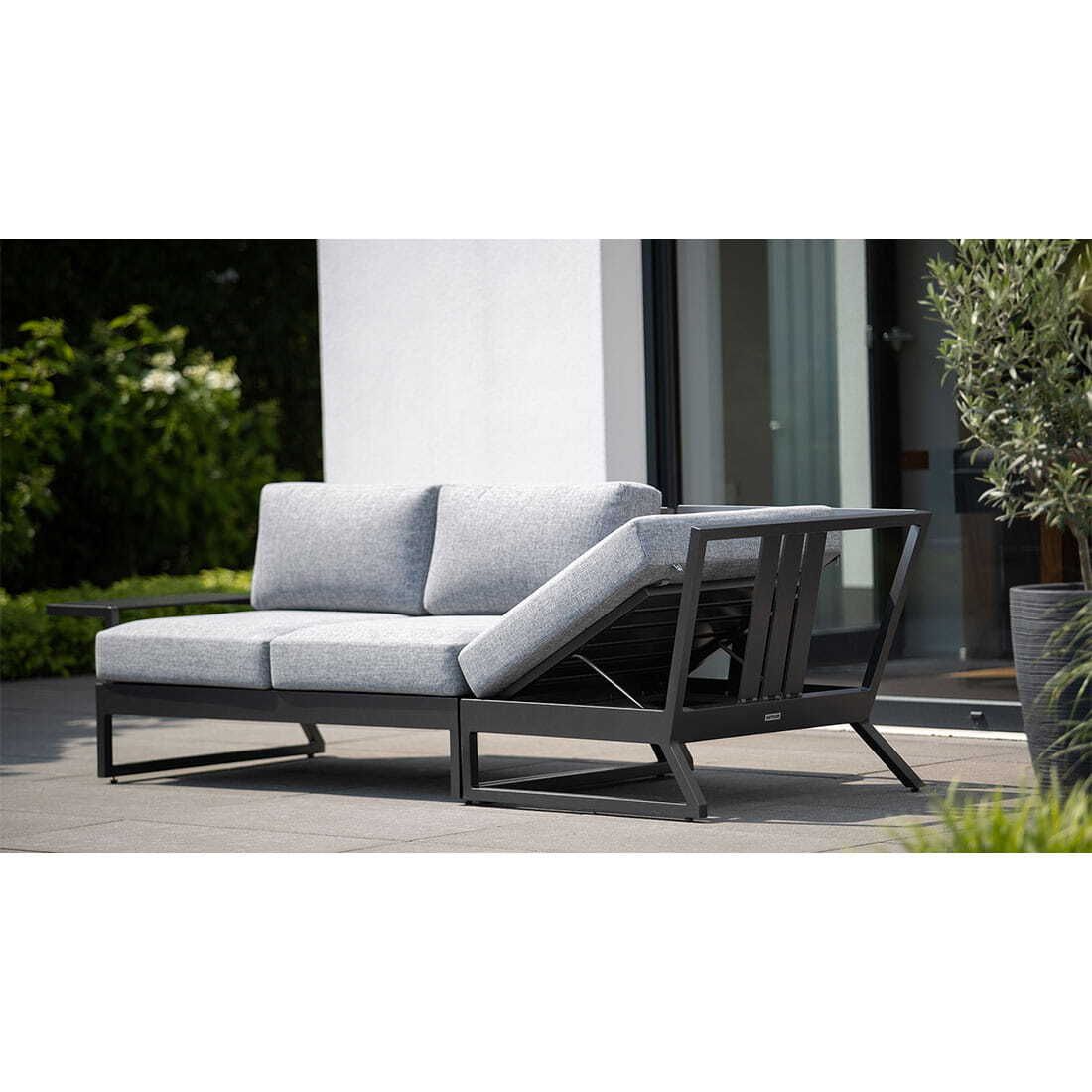 Kettler Ocean Skid Platform Gartenloungesofa verstellbar Aluminium/Olefin
