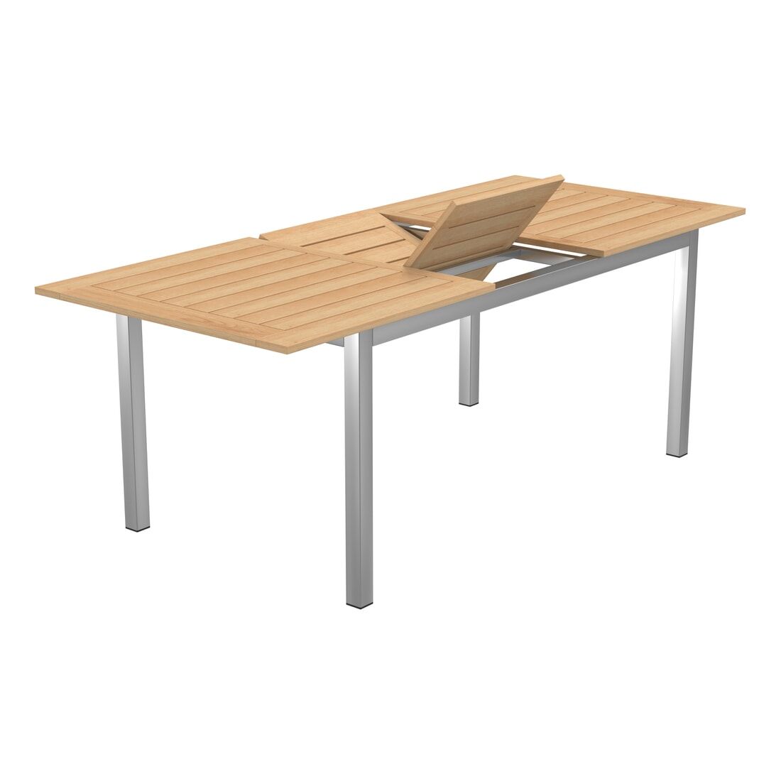 OUTLIV. Oviedo Ausziehtisch 160/210x90 cm Edelstahl/Teak
