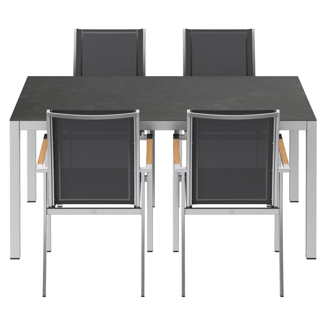 OUTLIV. Oviedo Gartenmöbel-Set M (4 Plätze) Tisch 160x90cm