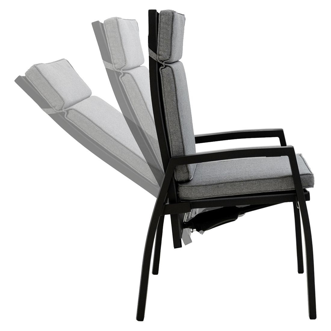 OUTLIV. Perth Gartenmöbel-Set L verstellbar (6 Plätze) Tisch 180x90cm