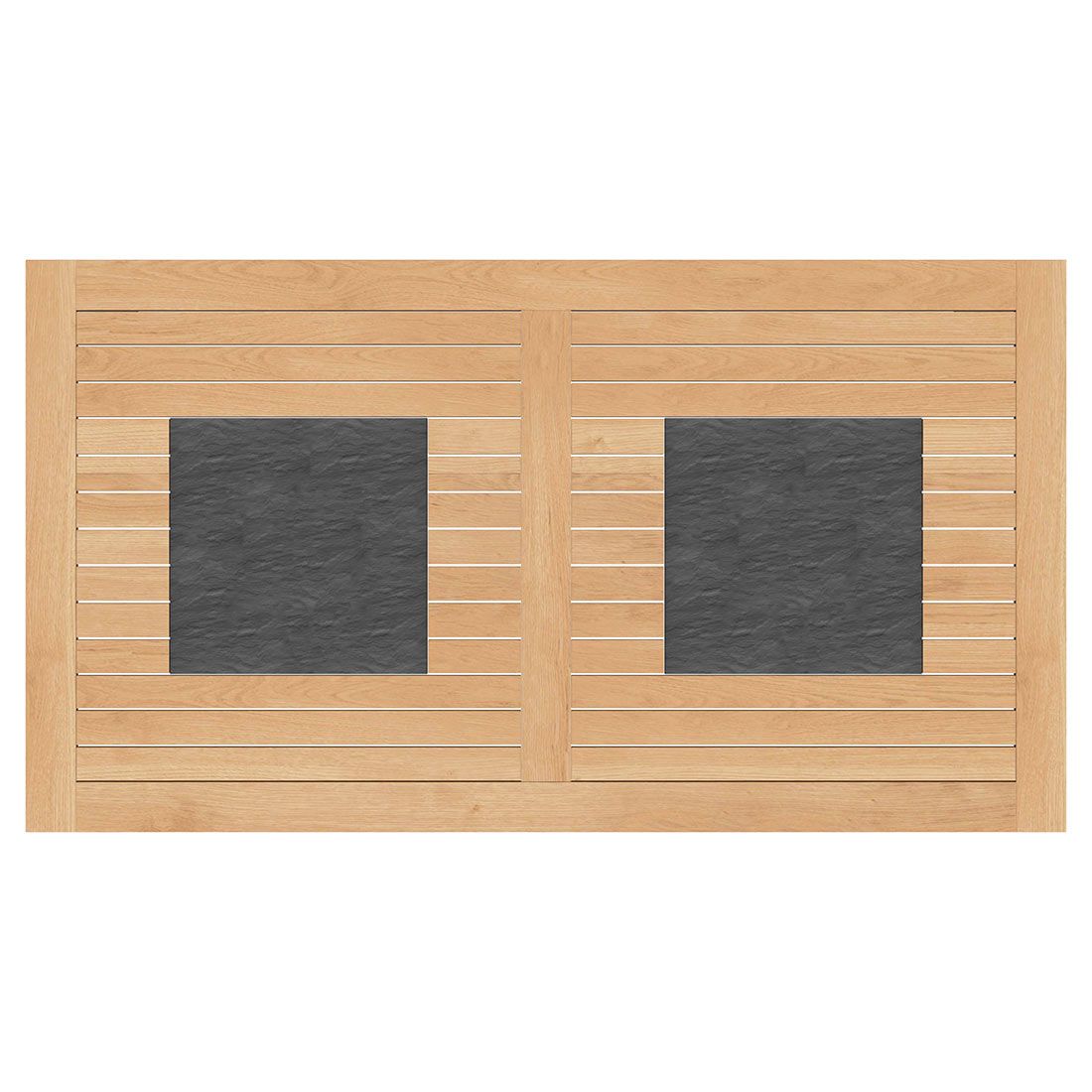 OUTLIV. Davos Gartentisch 160x88 cm Aluminium/Teak