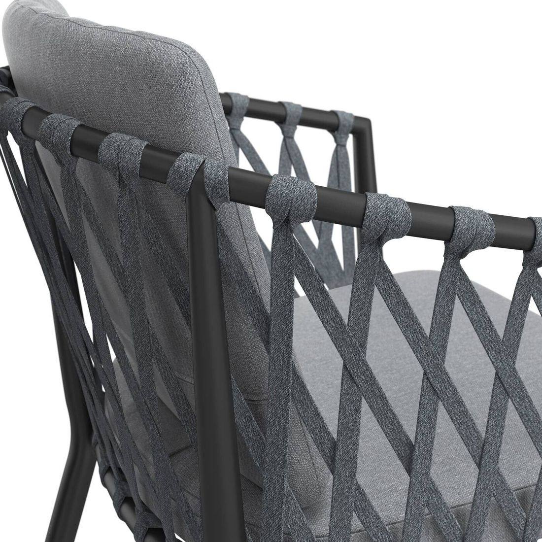 OUTLIV. Cairns Stapelsessel Aluminium/Rope