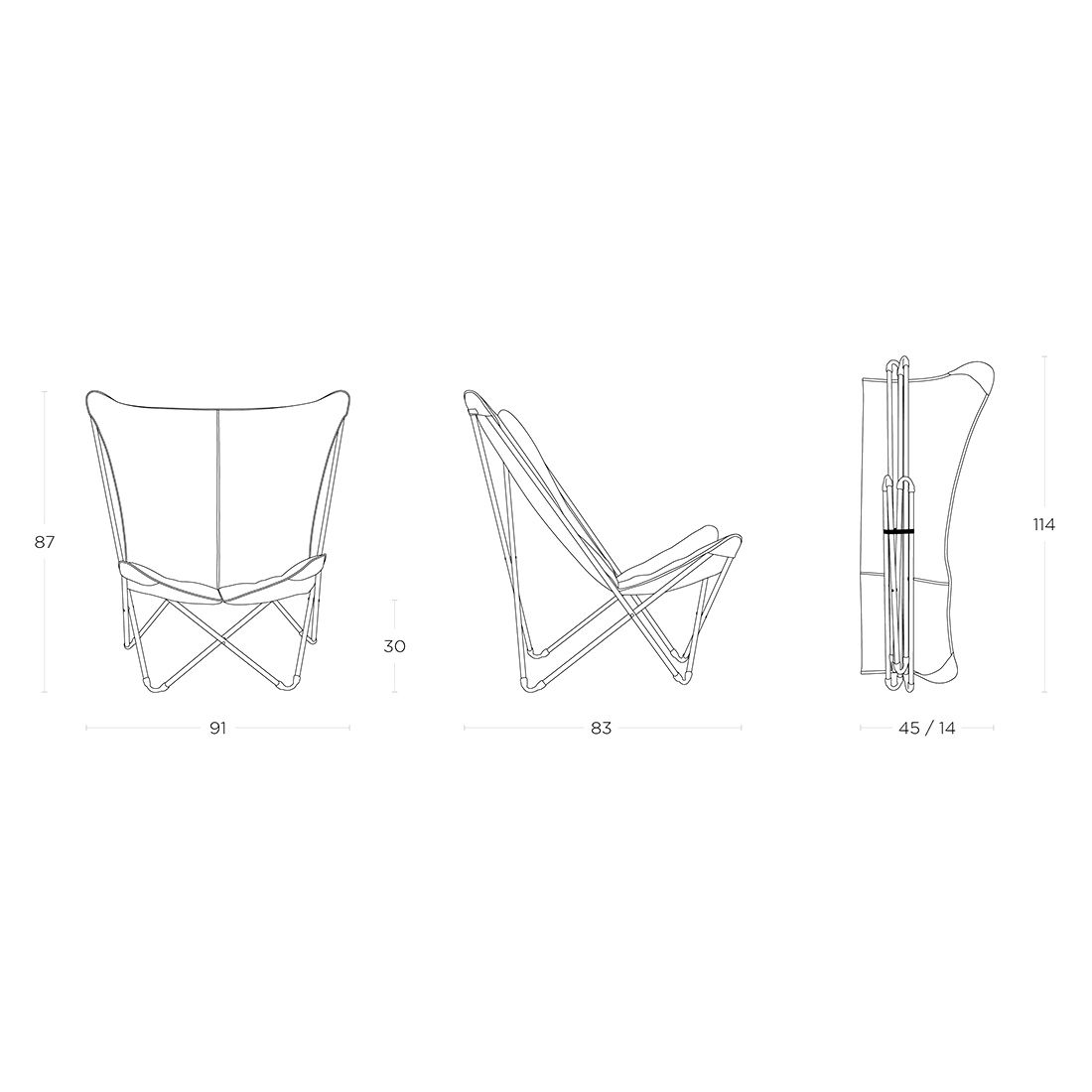 Lafuma Pop Up XL Gartenstuhl Stahl/BeComfort