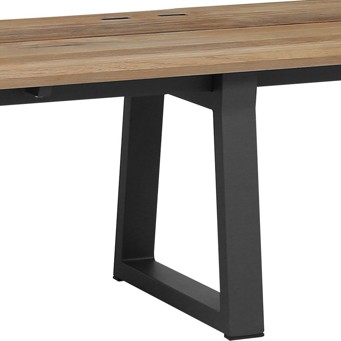 Zebra Phönix Gartenbank Aluminium/Teak recycelt