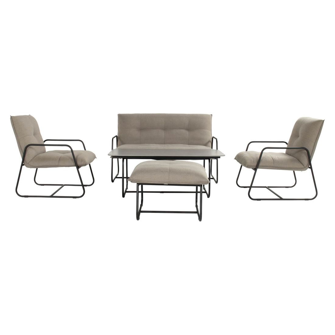 SCHÖNER WOHNEN-Kollektion Fontein Loungetisch 120x60cm Aluminium/Keramik