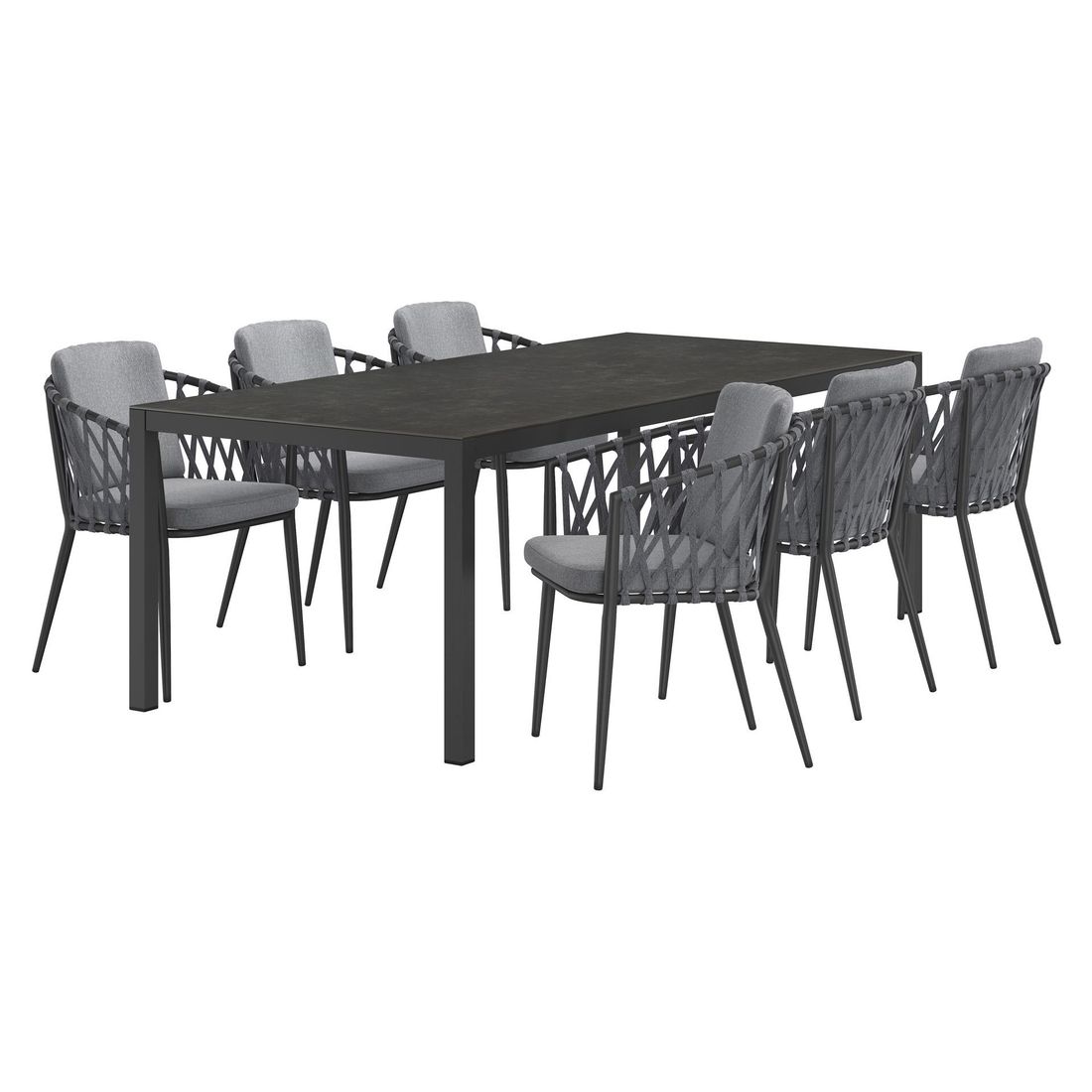 OUTLIV. Cairns Gartenmöbel-Set L (6 Plätze) Tisch 220x100cm