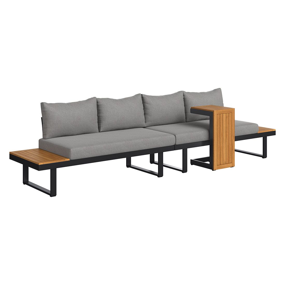 OUTLIV. Alpha Ecklounge inkl. Loungetisch Aluminium/Polyester