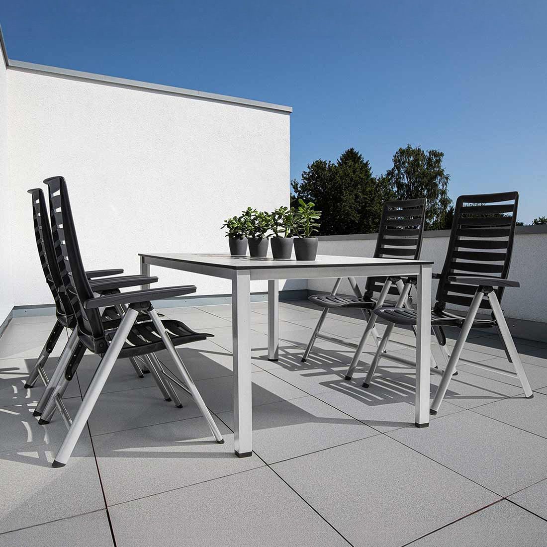 Kettler Wave Gartenmöbel-Set M (4 Plätze) Tisch 160x95cm