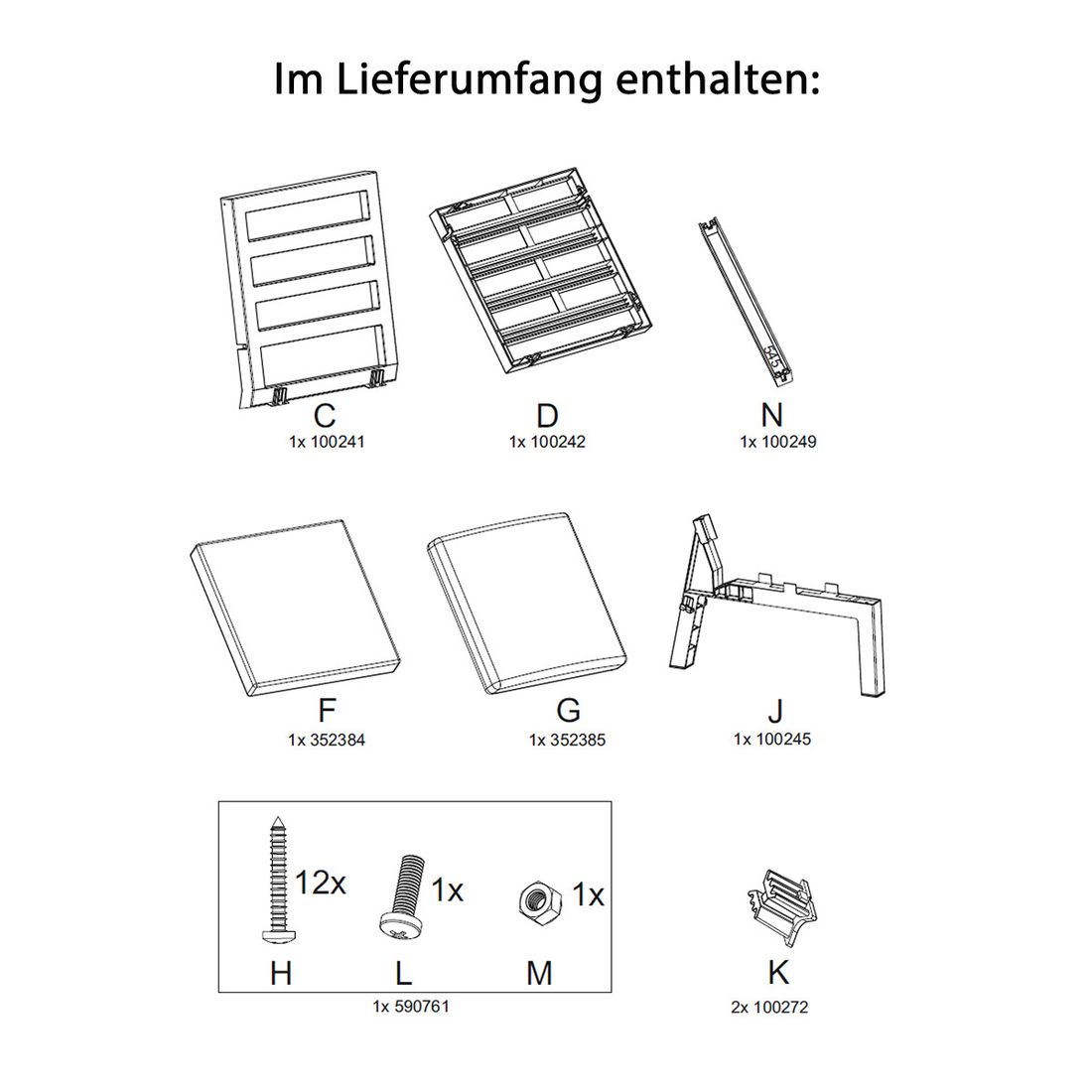 Hartman Ibiza Endmodul (Extension-Modul 2) Kunststoff/Olefin