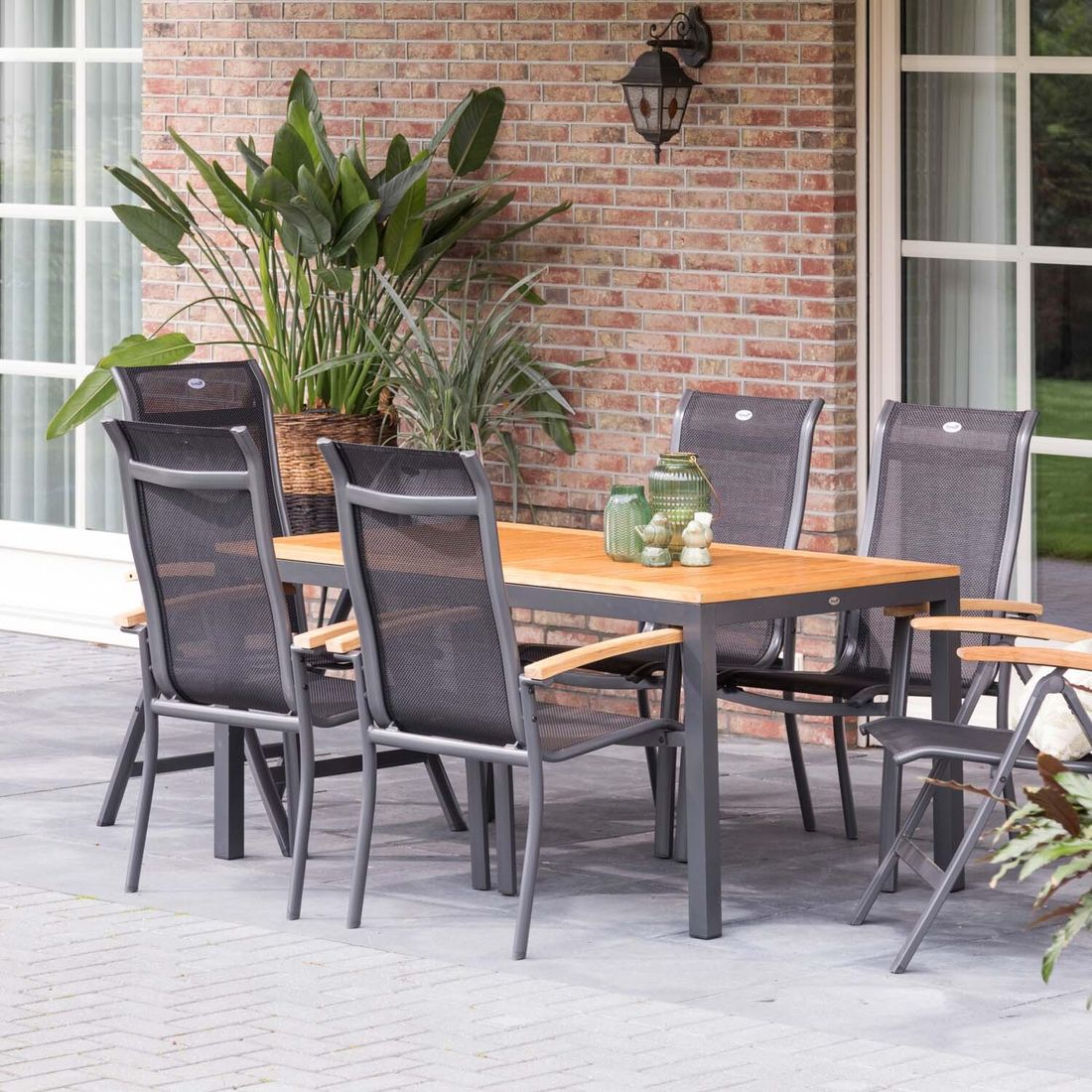 Hartman Alice Gartenmöbel-Set M (4 Plätze) Tisch 150/210x90cm