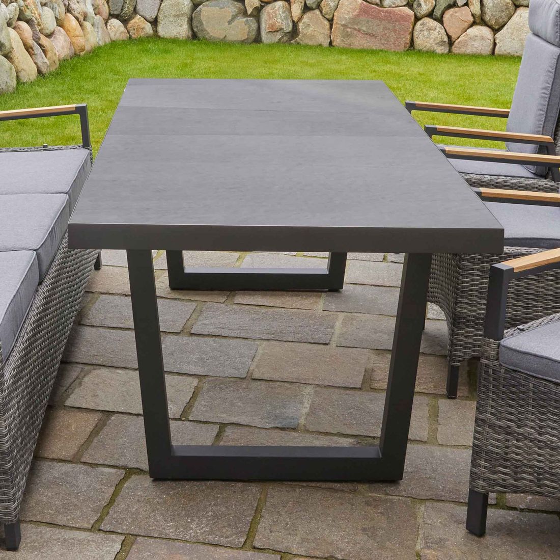 LC Garden Keramo-Stone Ausziehtisch 200/260x100cm Aluminium/Sinterstone