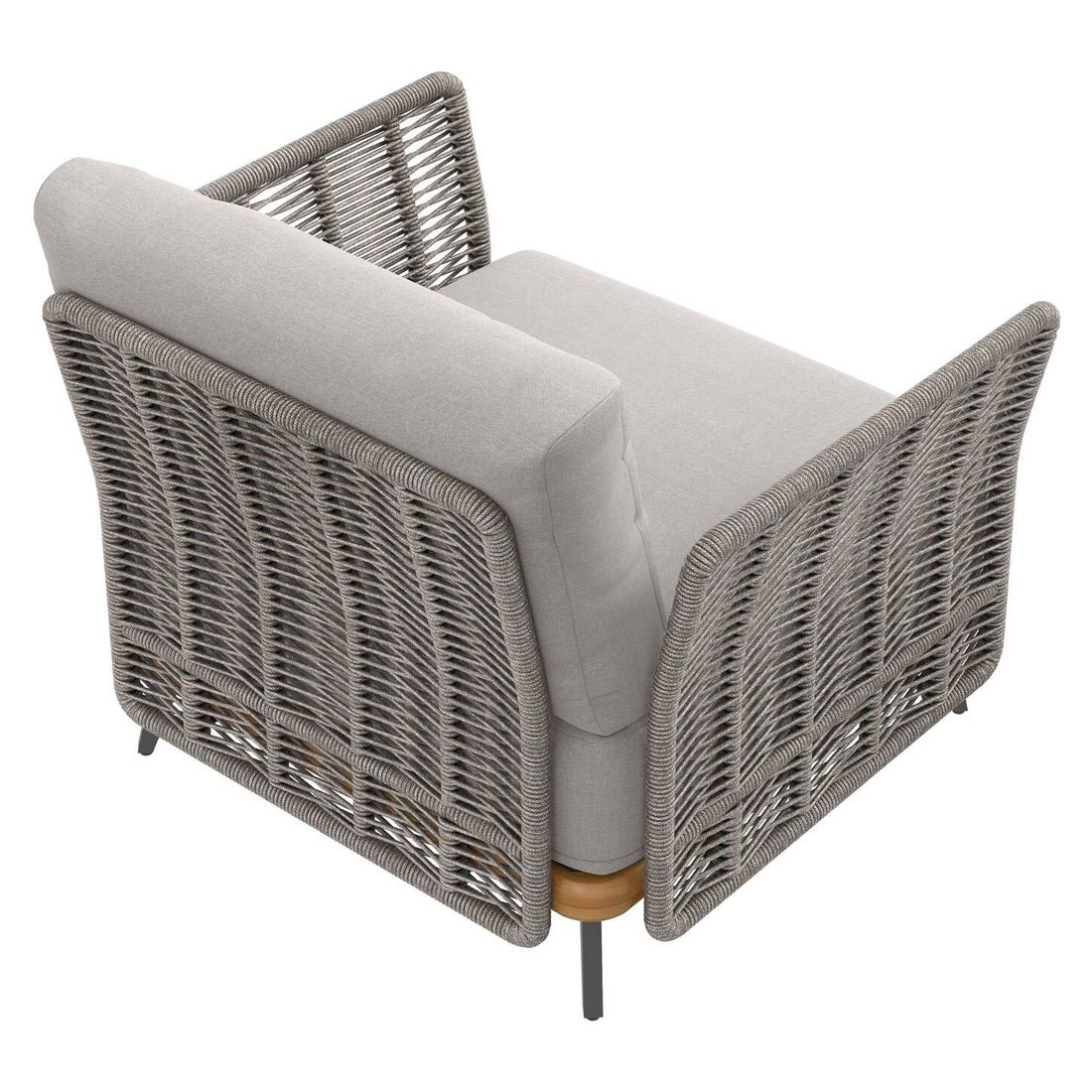 OUTLIV. Ava Loungesessel Akazie/Rope/Polyester
