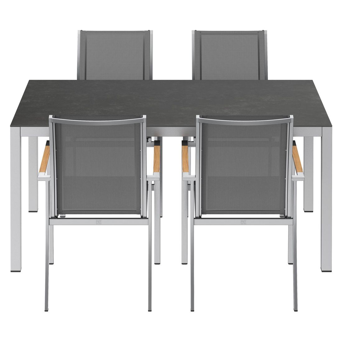 OUTLIV. Oviedo Gartenmöbel-Set M (4 Plätze) Tisch 160x90cm