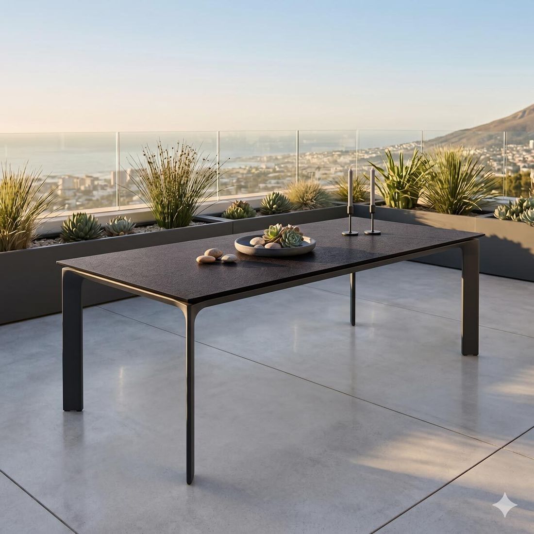 Kettler Diamond Gartentisch 220x95cm Aluminium/HPL