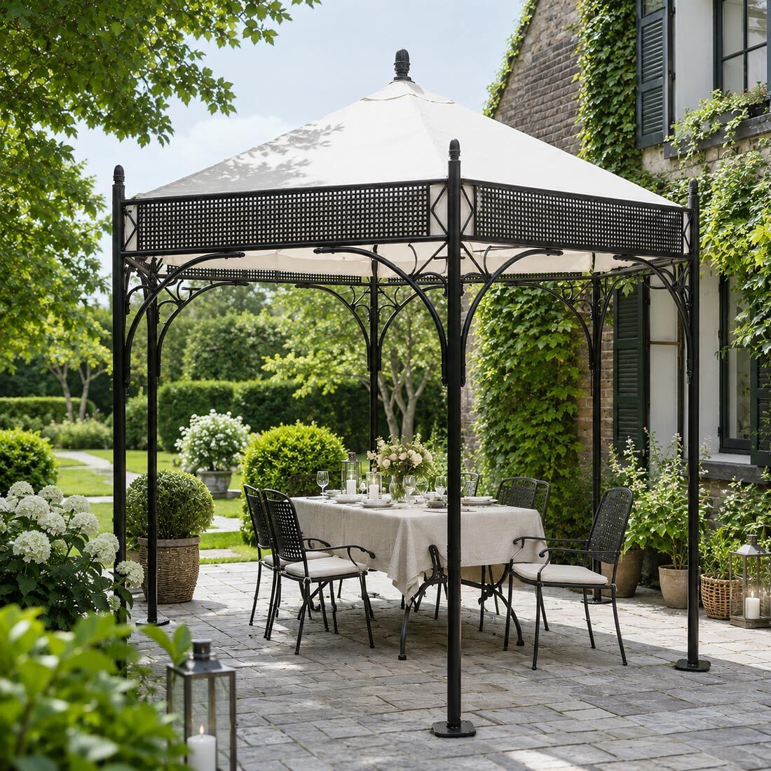 MBM Romeo Romantik Gartenpavillon Schmiedeeisen