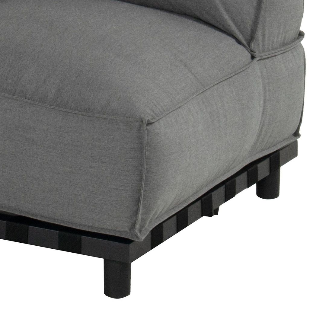 SCHÖNER WOHNEN-Kollektion Vlieland Eck-/Endmodul Aluminium/Sunbrella