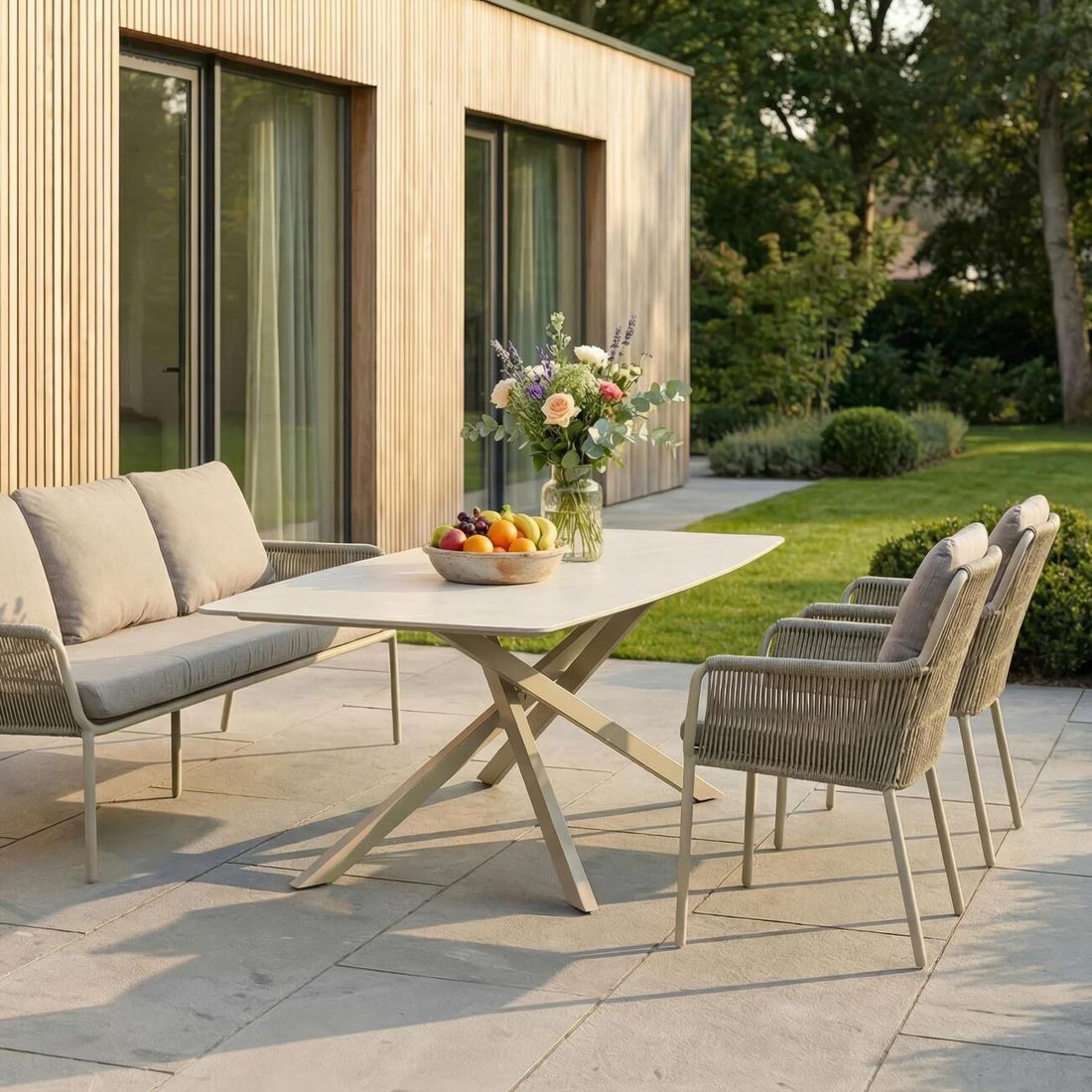 LC Garden Como Gartentisch Aluminium/Sinterstone