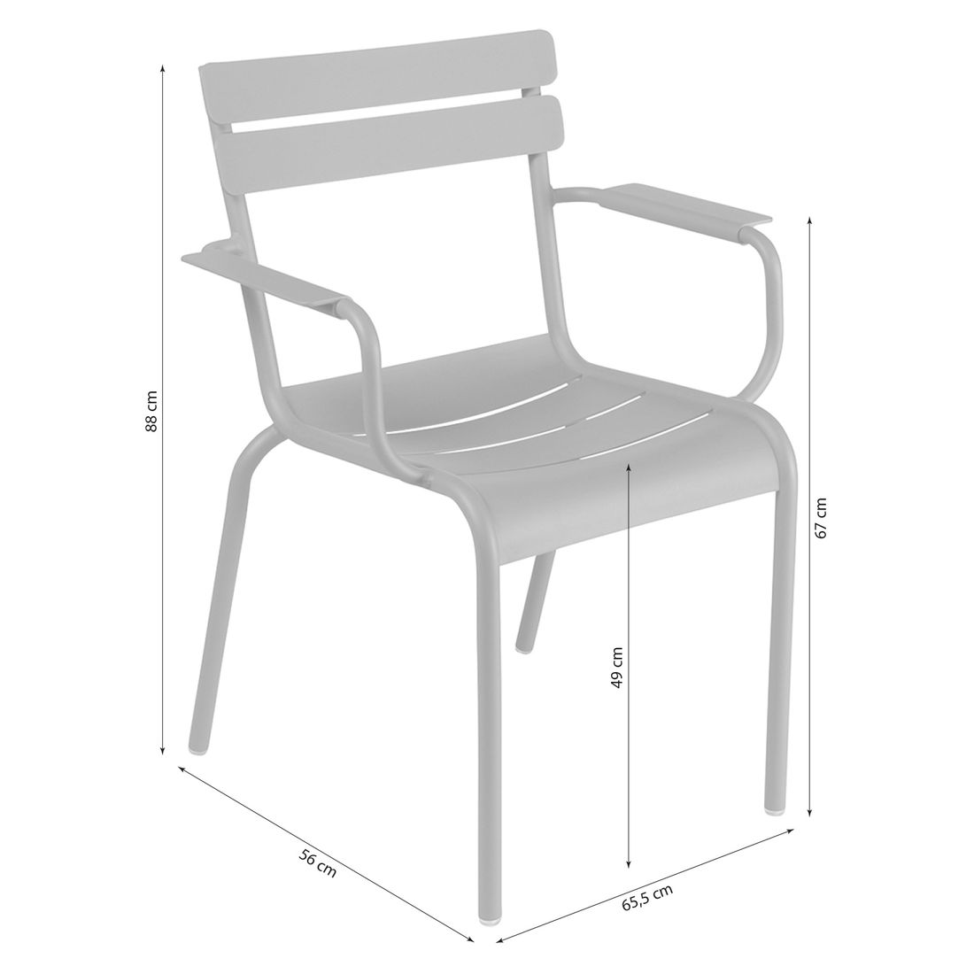 Fermob Luxembourg Stapelsessel Aluminium