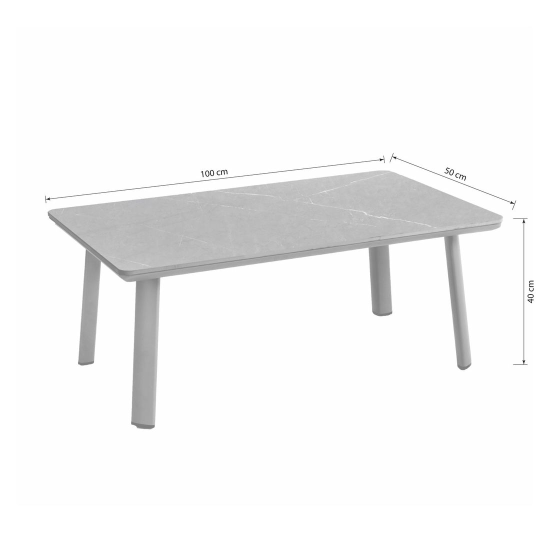 Sungörl Palermo Loungeset inkl. Loungetisch Aluminium/Textilene