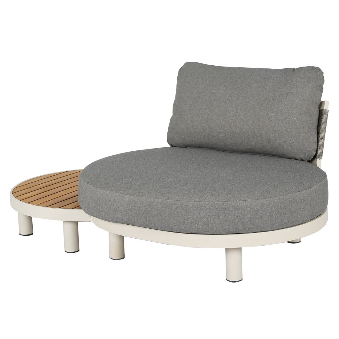 OUTLIV. Washington Deluxe Loungeset inkl. Loungetische Aluminium/Teak/Olefin