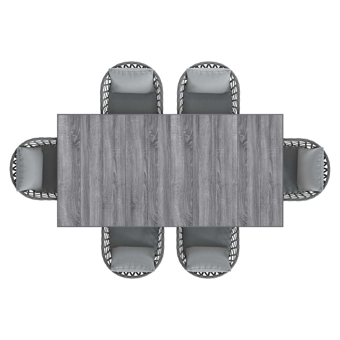 LC Garden Sunrepo Gartenmöbel-Set L (6 Plätze) Tisch 200x100cm