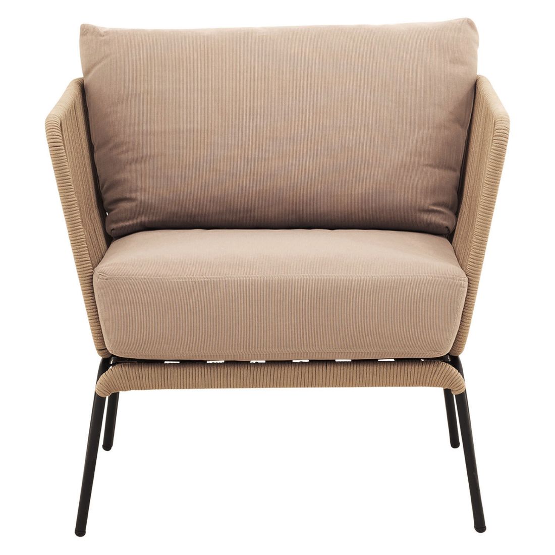 Cosmic Collection Lion Loungesessel Stahl/Rope
