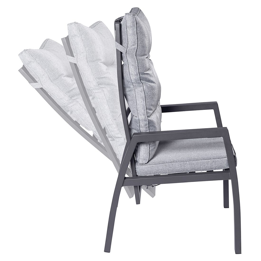 LC Garden Bondino II Gartenmöbel-Set L verstellbar (6 Plätze) Tisch 200/260x100cm