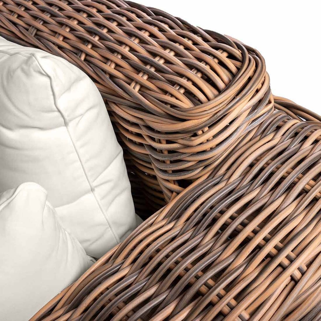 OUTLIV. Versailles Gartenloungesofa Geflecht/Spun Polyester