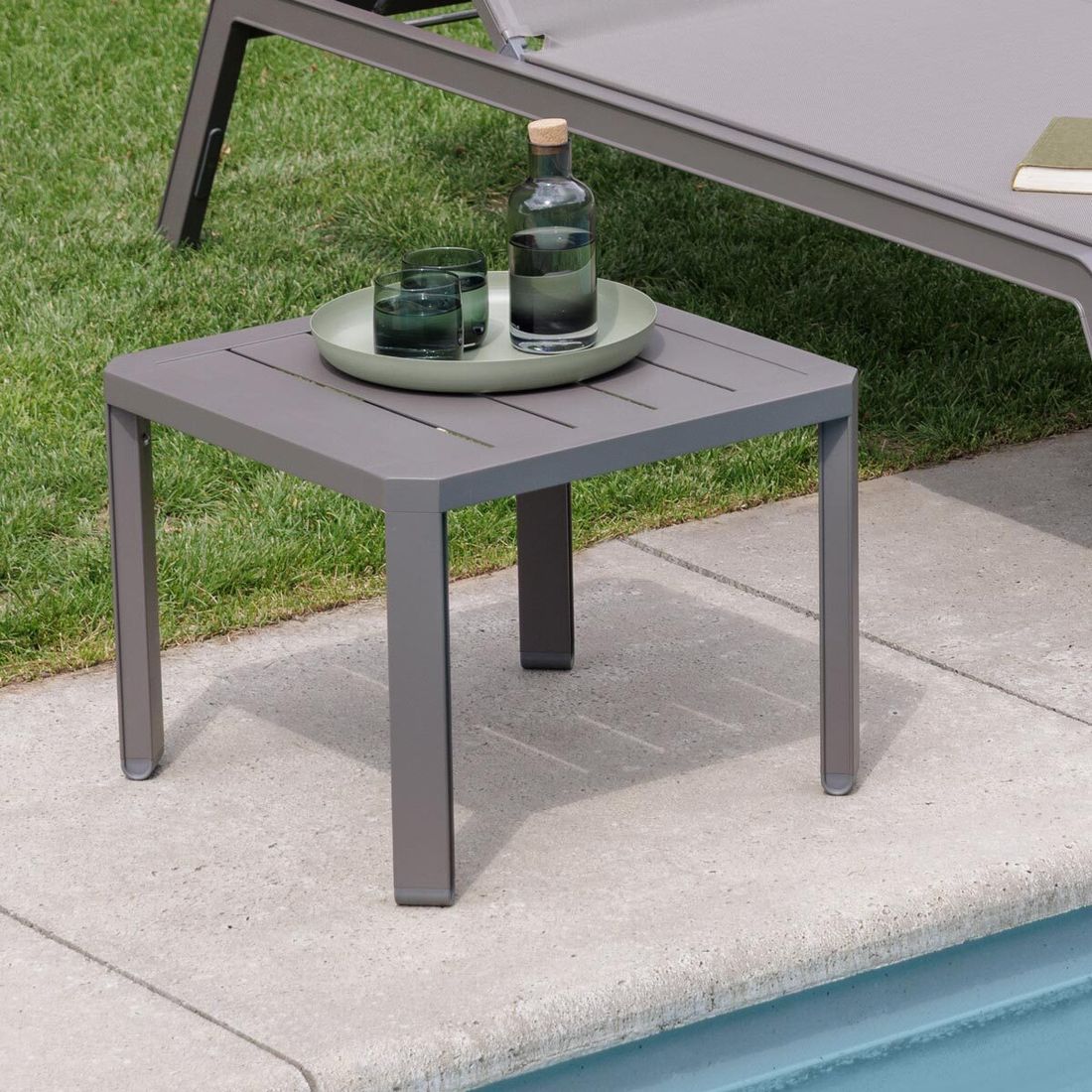 Kettler Latitude Beistelltisch Garten 50x50cm Aluminium
