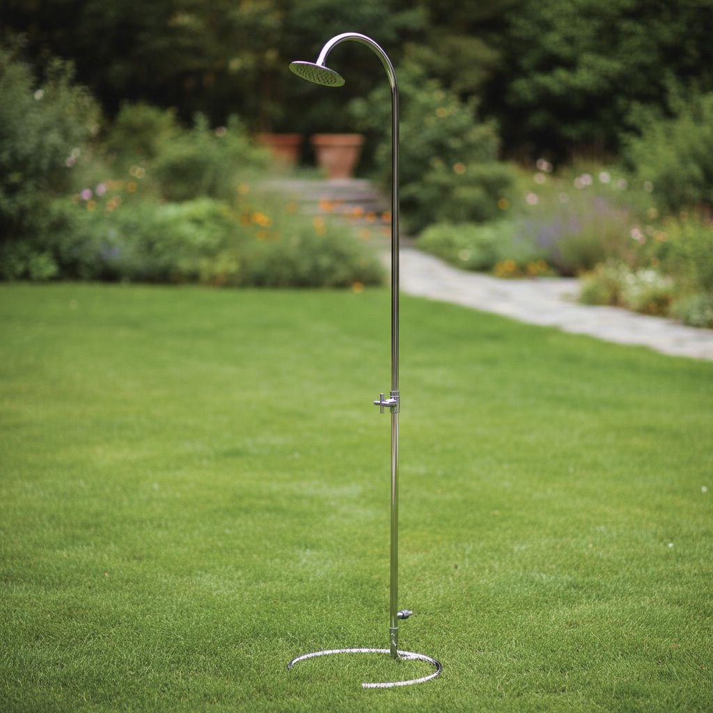 Ideal Marlin Gartendusche Kaltwasser Edelstahl