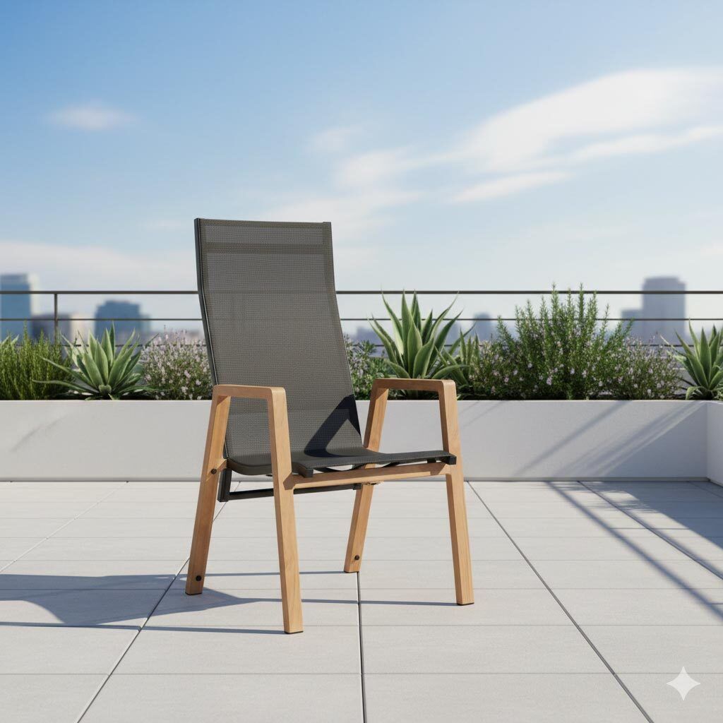 Siena Garden Catania Stapelsessel verstellbar Aluminium/Ranotex