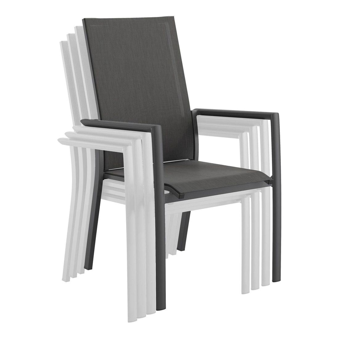 OUTLIV. Lucca Gartenmöbel-Set XXL (12 Plätze) Tisch 266/331/396x110cm