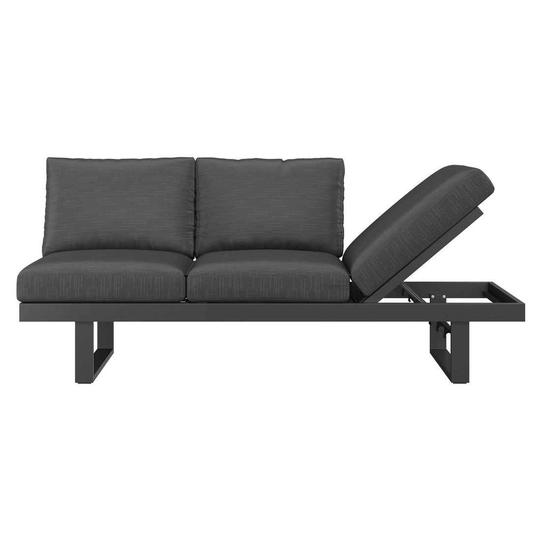 OUTLIV. Atlanta Diningsofa verstellbar Aluminium/Olefin