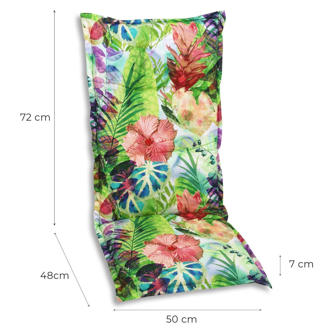 GO-DE Gartenstuhlauflage Hochlehner 50x120cm Mischgewebe